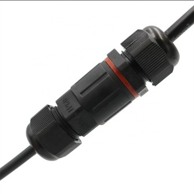 Hot sale high quality 2 Way 3pin Screw Fixing Cable Joiner IP68 Waterproof Power Cable Connector for Outdoor LED Lighting